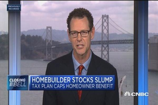 Home builder stocks slump on tax plan