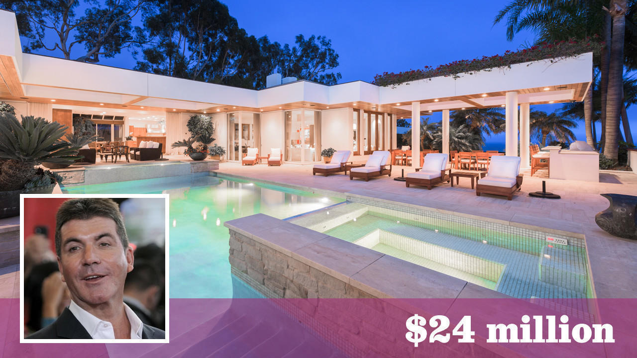 Simon Cowell takes his talents to a bluff top in Malibu