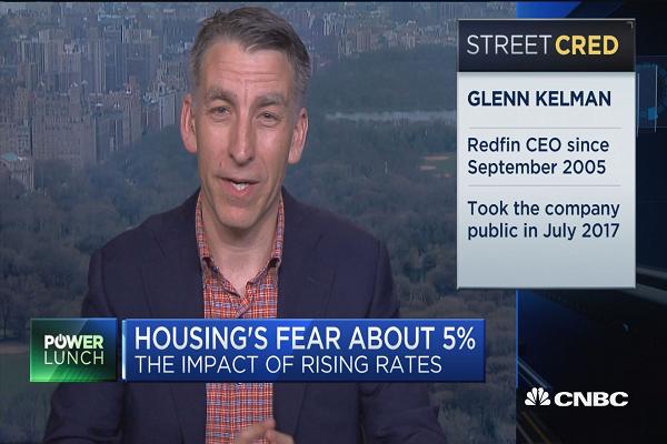 Sales are going to be down this year but it won't be because of mortgage rates, says Redfin CEO