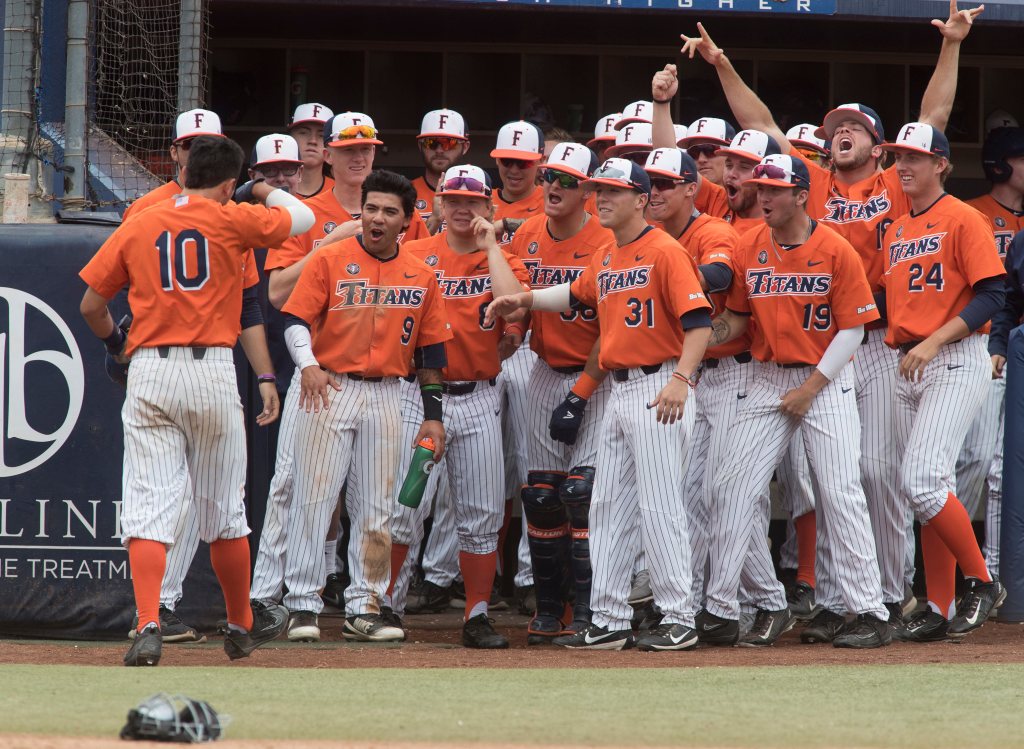 Cal State Fullerton secures Big West baseball title, NCAA berth with rout of CSUN