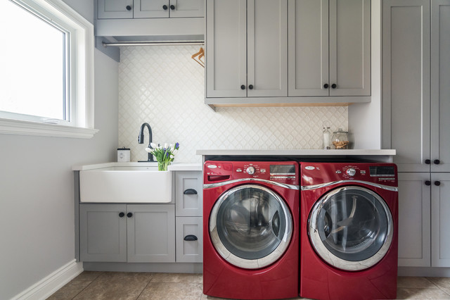 Blue, Green and Gray Cabinets Star in the Top New Laundry Rooms (10 photos)